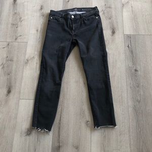 7 for all mankind black skinny jeans